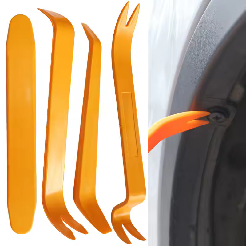 סט כלי פירוק לדלתות הרכב עם 4/1 יחידות, ערכת שדרוג לסטריאו DVD, כלי הסרת לוח המחוון הפנימי הפלסטיקי