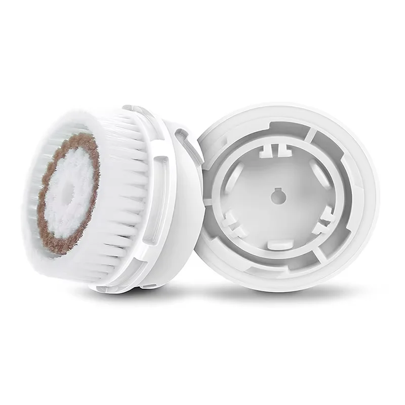 رؤوس فرشاة تنظيف الوجه اليومية للتنظيف العميق للمسام البشرة الحساسة لينة التقشير سيليكون رؤوس فرشاة الوجه أدوات العناية بالبشرة #4