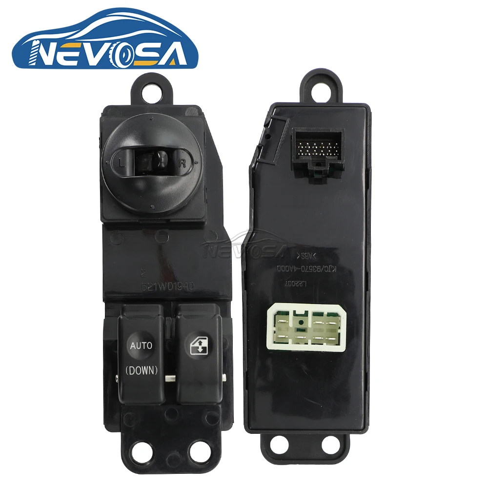 NEVOSA 93570-4A000 93570-4A100 Left Hand Driver Power Window Switch Button For Hyundai H1 STAREX 2001 2002 2003 2004 2005 2006