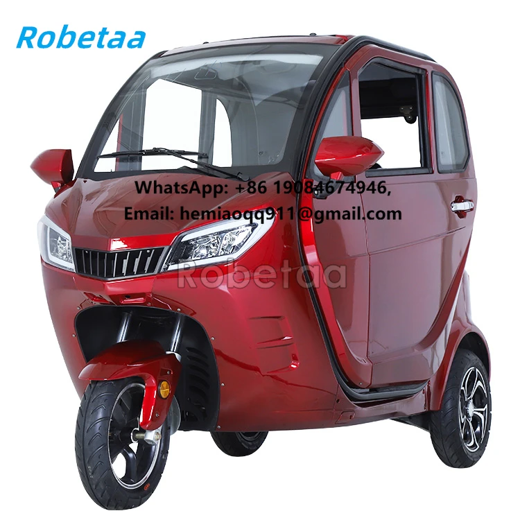 45km/h Adult Mini Electric Car Cabin Mobility Scooter Electric Ice Cream Tricycle