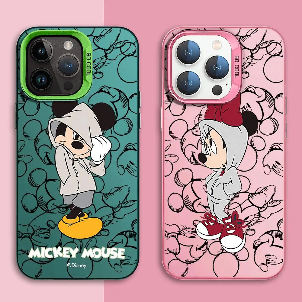 Minnie Mickey Mouse Handy hülle für Apple iPhone 11 13 14 Pro Max 15 Pro Max XR 12 Pro Max x 14 Plus