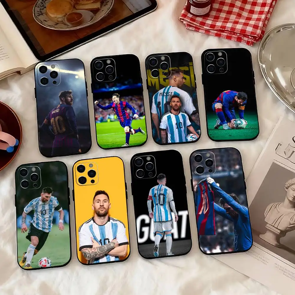 

Football S-Star M-Messi-i Phone Case Silicone Soft For IPhone 17 16 15 14 13 12 11 X XR Plus Pro Max Plus