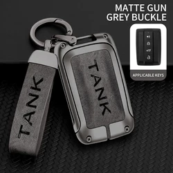 Zinc alloy tank car remote control key box protective shell bag suitable for Great Wall GWM WEY TANK 300 500 Tank300 Tank500 202