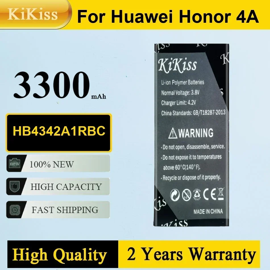 

Аккумулятор для Huawei Honor 4A 5A LYO-L21 Y5II Y5 II Ascend 5 Y6 SCL-TL00 CUN-U29 Аккумулятор 2200 мАч HB4342A1RBC Track NO. Батарейки