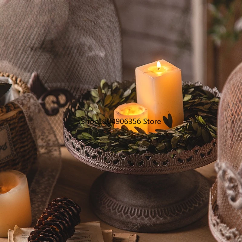 

Американский подсвечник в индустриальном стиле из кованого железа - винтажный подсвечник в форме птичьей клетки для домашнего декора, гостиниц, спален и фотосъемки