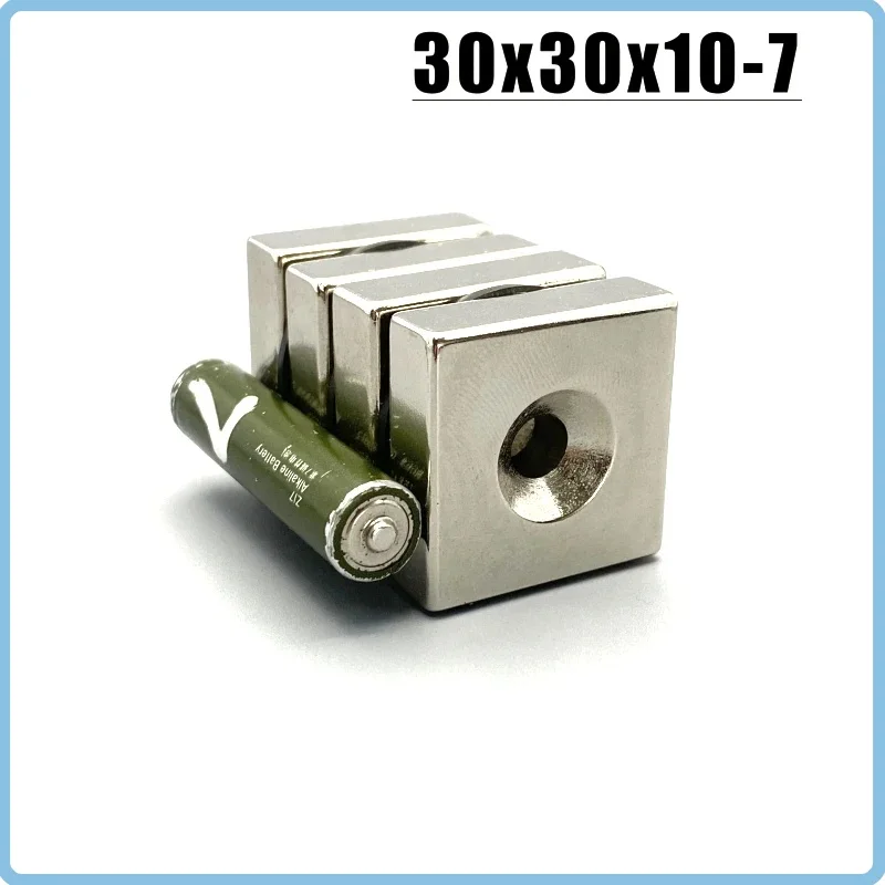 1/2/3Pcs 30x30x10-7 Fridge Tool Magnet Block Magnetic Imane Hardware Hook Accessory for DIY Craft Projects and Home Decoration