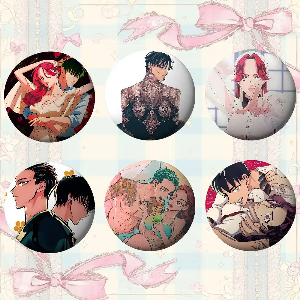 Yakuza خطيب شارات صفيح لينة زر دبوس بروش شارة معدنية مخصصة مجوهرات اكسسوارات قبعة حقيبة التلبيب