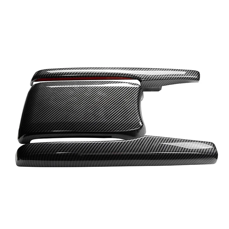 3 Pcs Car ABS Carbon Fiber Central Armrest Box Panel Cover for Honda Civic 2016- 2021 Accessories Interior Parts