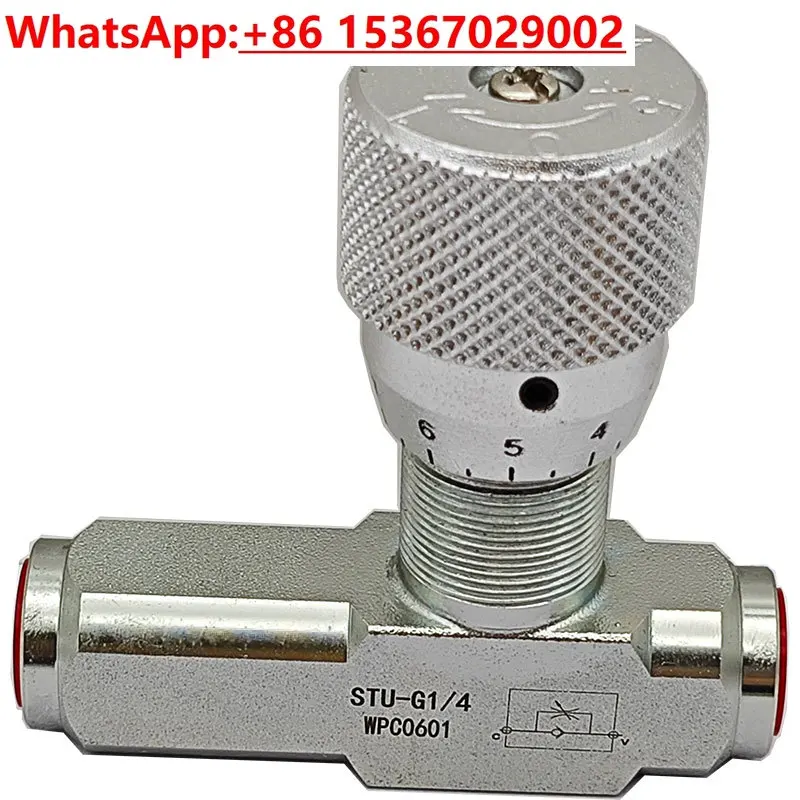 

Односторонний дроссельный клапан STU-G1/4 STB-G3/8 2VRFU VRFB 400S600, двуходовая регулировка скорости цилиндра