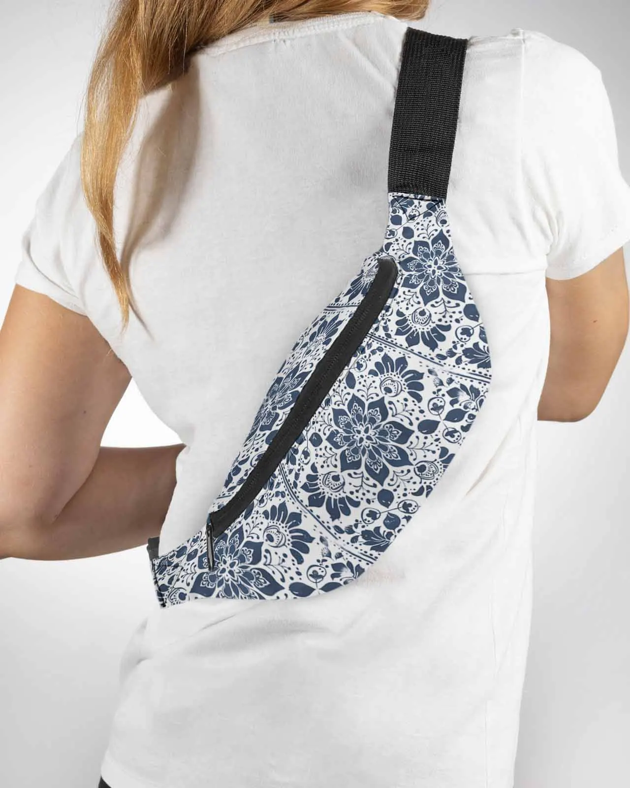 

Leaf Flower Pattern Mandala Men Women Waist Bag Fanny Pack Belt Bag Wallet Pouch Waterproof Banana Hip Bags