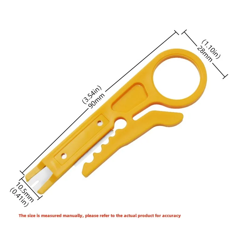 Small yellow knife wire cutter, wire stripping pliers, wire cutting tool, simple wire stripping and wire cutting tool tools