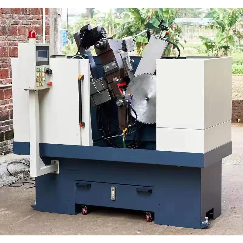 Fully Automatic CNC Circular Saw Blade Sharpening Machine, TCT Solid Bar Blade Sharpener for Industrial Use
