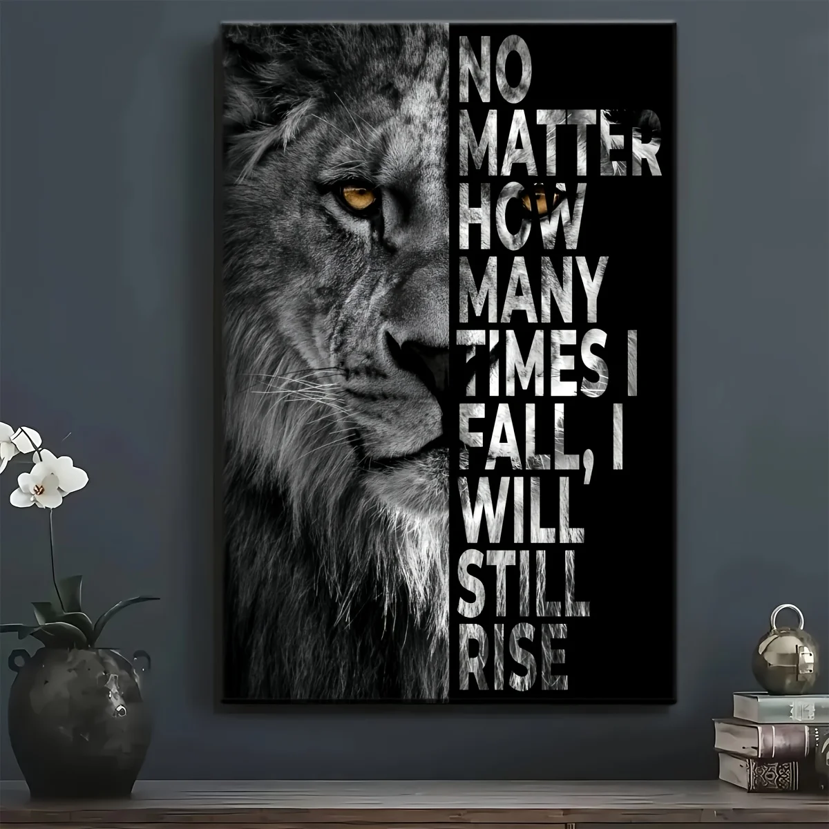 Motivational Canvas Wall Art Poster - 