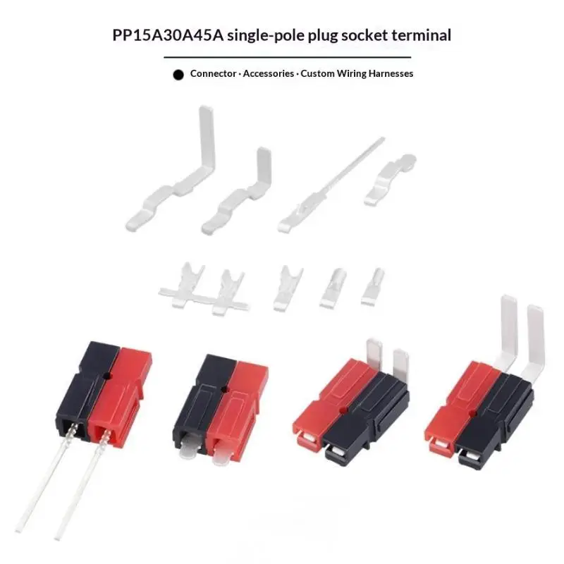 @*15A 30A 45A Red Black Power Pole Connectors Easy to Install for Car Battery Automotive DIY Electrical Projects