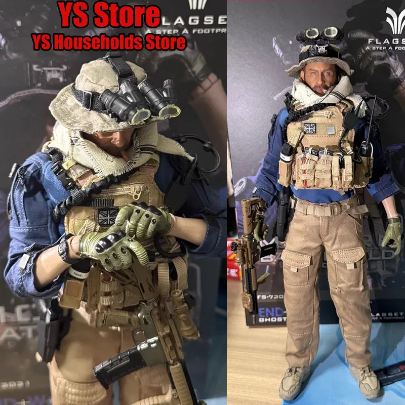 

FLAGSET 73031 1/6 Современная военная фигурка солдата спецназа 2020 года, полный комплект, 12 дюймов, с тканевым костюмом, серия «Память о войне»