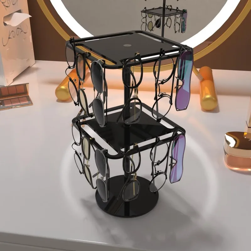 

Rotating Sunglasses Holder 360° Eyeglass Display Stand Storage Rack Jewelry Watch Storage Shelf For Home Desk Dresser