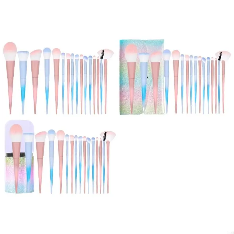 

16x/Set Train Maving Make Brush Set Brush Brush Cosmetic Brush щетка для век щетки T4MB