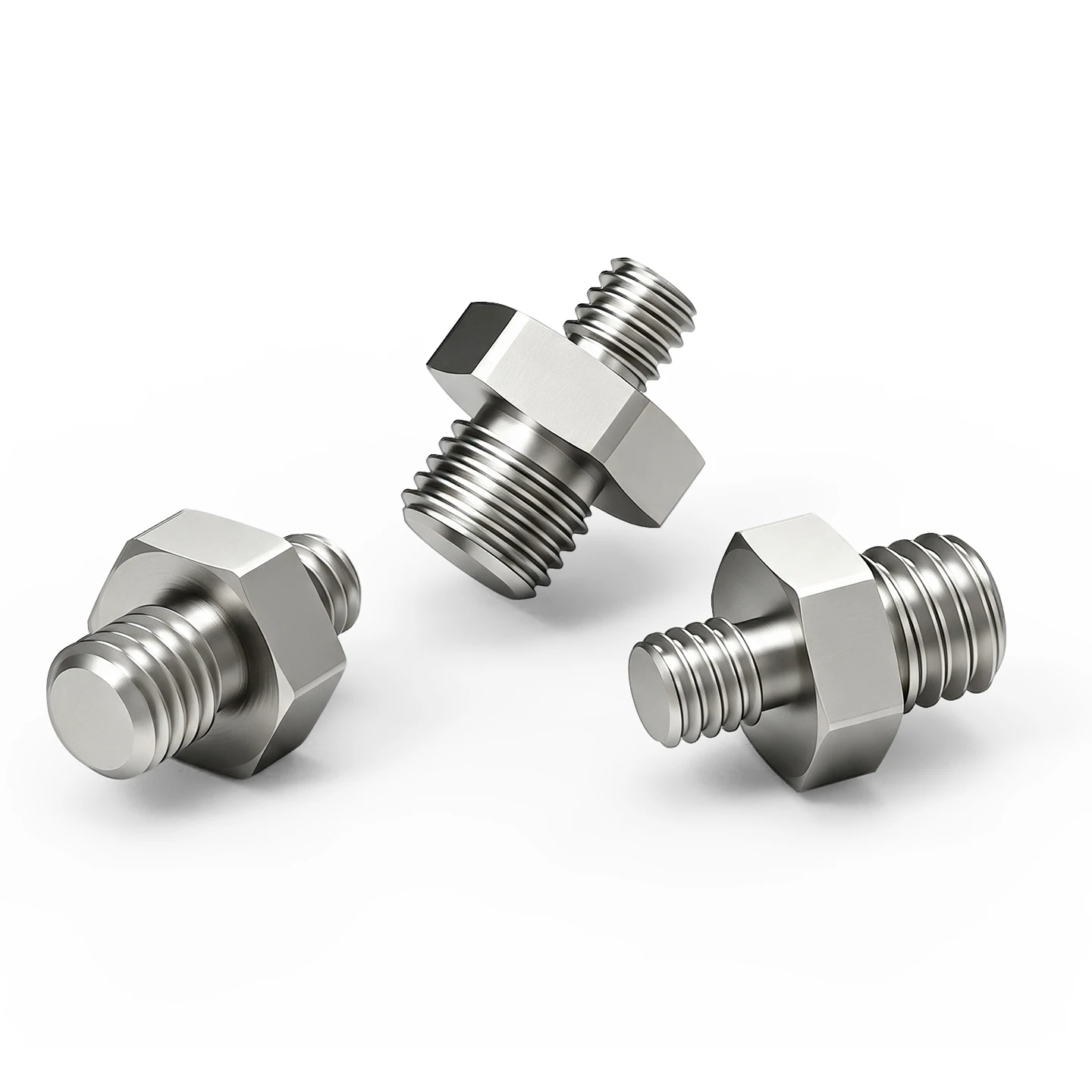 Edelstahl CNC 1/4"-20 Doppel-Außengewinde-Adapter Sechskantschraube 1/4 auf M6 M8 M10 3/8 für Kamera-Stativ, Handy, Action-Kamera – Detail 15