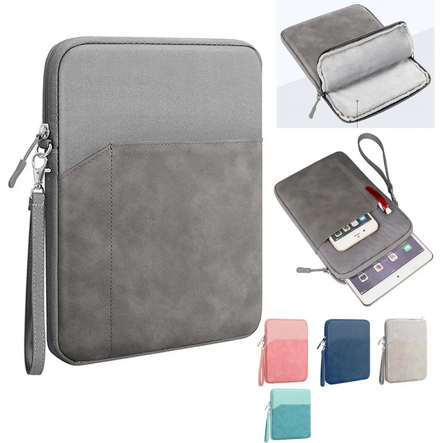 

for Lenovo Idea Tab Pro Xiaoxin Pad Pro Yoga Tab Plus Tablet Carry Bag Lanyard Outer Pocket Zip Storage Pouch Waterproof Sleeve