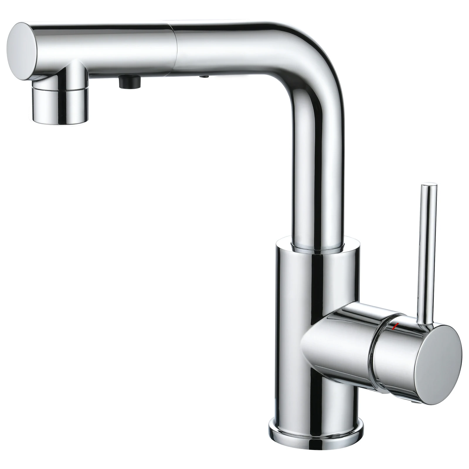 

CUPC Chrome Plated Shower Faucet 304SS Pull Out Wash Basin Faucet Bathroom Water Mixer Tap