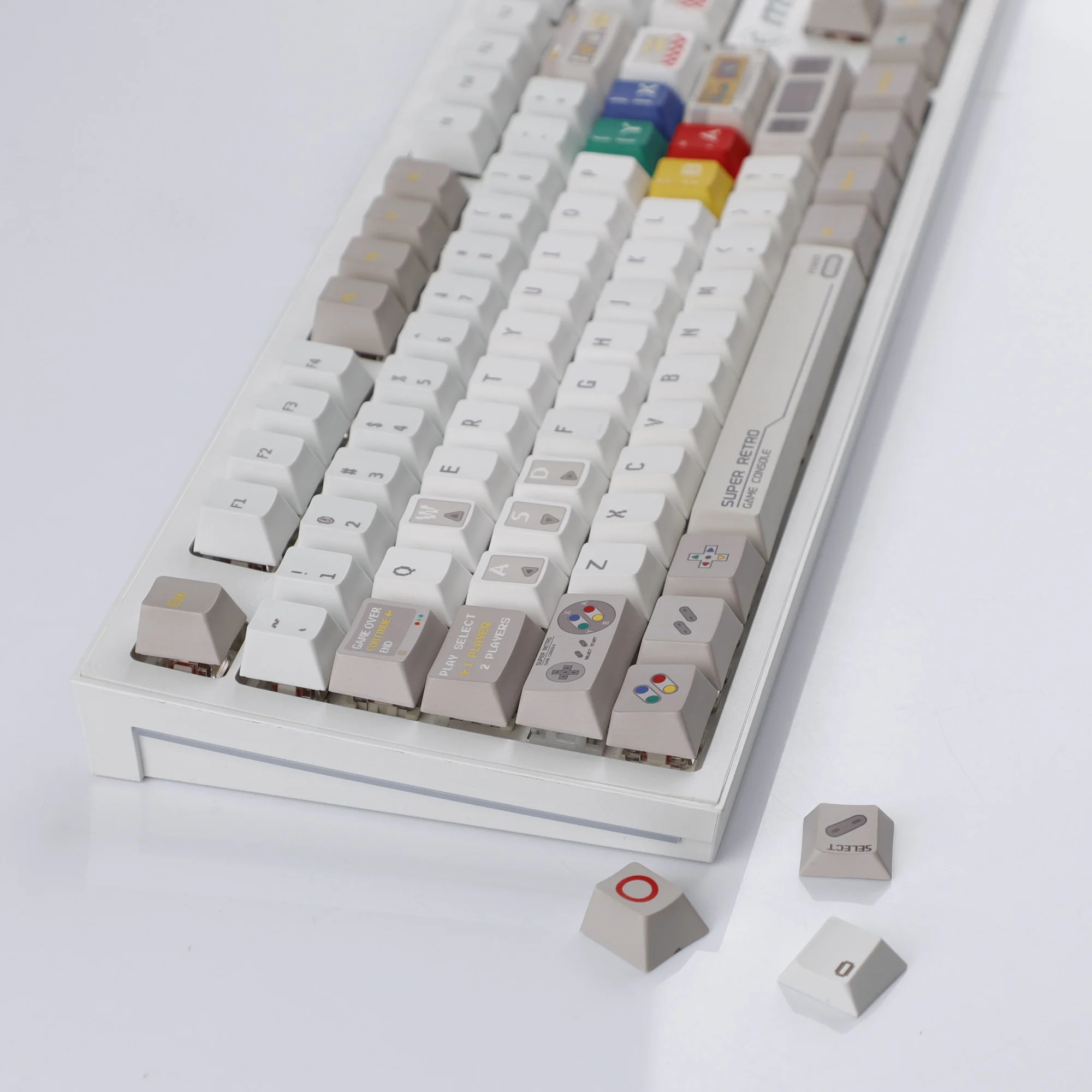 YMDK Retro Game Reminiscence Theme 149 Tasten Cherry Profile PBT Dye Sublimation Top Print Tastenkappen für MX mechanische Tastatur