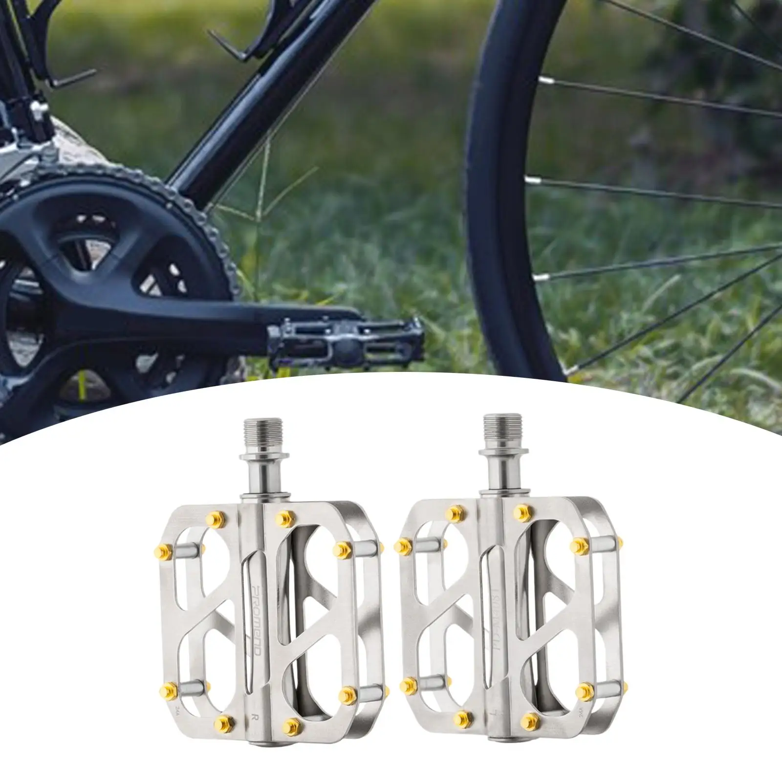 

Mountain Bike Pedals Titanium Alloy Pedals for Repairing Riding Bicycling