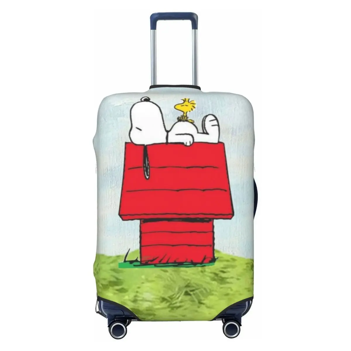 Custom S-Dog-Snoopyes Suitcase Cover Elastic Cute Cartoon Luggage Covers Protector for 18-32 inch