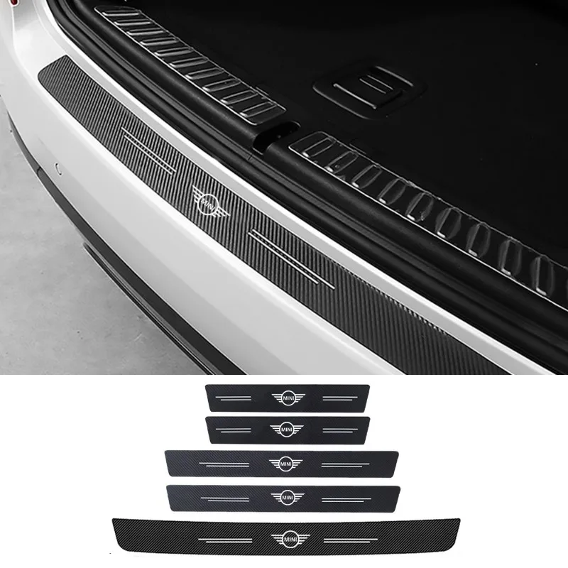 Car Trunk Threshold Stickers for MINI COOPER S JCW R50 R52 R53 R55 R56 R60 R61 F54 F55 F56 F60 Countryman Paceman Decoration