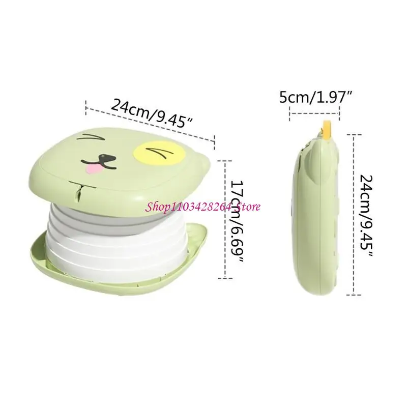 Przenośne dzieci składanie toalety kreskówka dla dzieci toaleta lekka i kompaktowa nocna nocna łatwa do noszenia dziecięca g2td