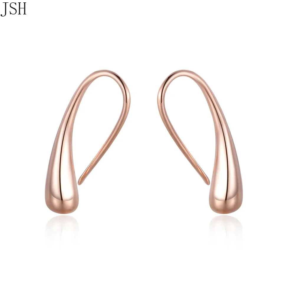 925Wholesale Gold color women wedding Earring Jewelry pretty drop girl gift Cute Fashion Christmas gift nice Lady E004