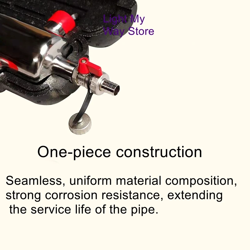 

Underfloor Heating Boiler Coupling Tank Mixing Tank Hydraulic Pressure Distributor Stainless Steel Pressure Balancer 2.0mm Thick