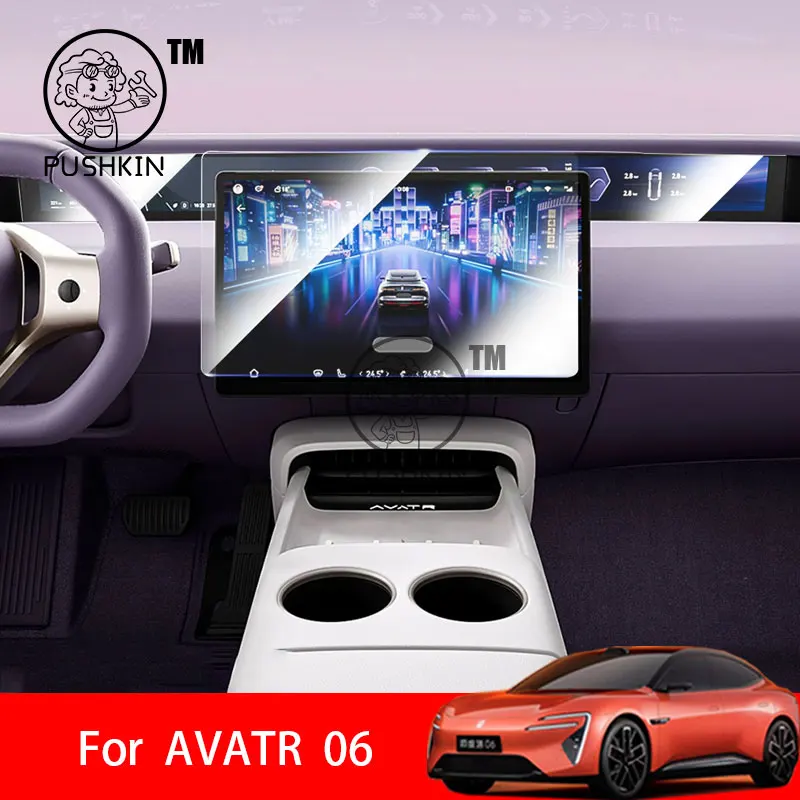 

For AVATAR 06 2025 2026 Car GPS Navigation Screen Protector Auto Interior Tempered Glass Protective Film Car Accessorie