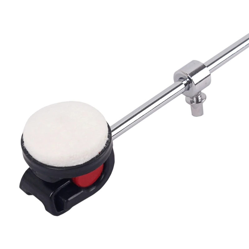 Drum Pedal Beater Bass Drum Hammer Felt Head Drum Foot Pedal Beater Percussion Instrument Part Replacement White