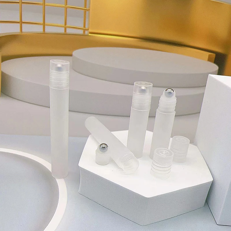 3/5/10ml 플라스틱 스테인레스 스틸 액체 오일 컨테이너 리필 용 병 홀더에 빈 향수 롤 롤러 볼 병