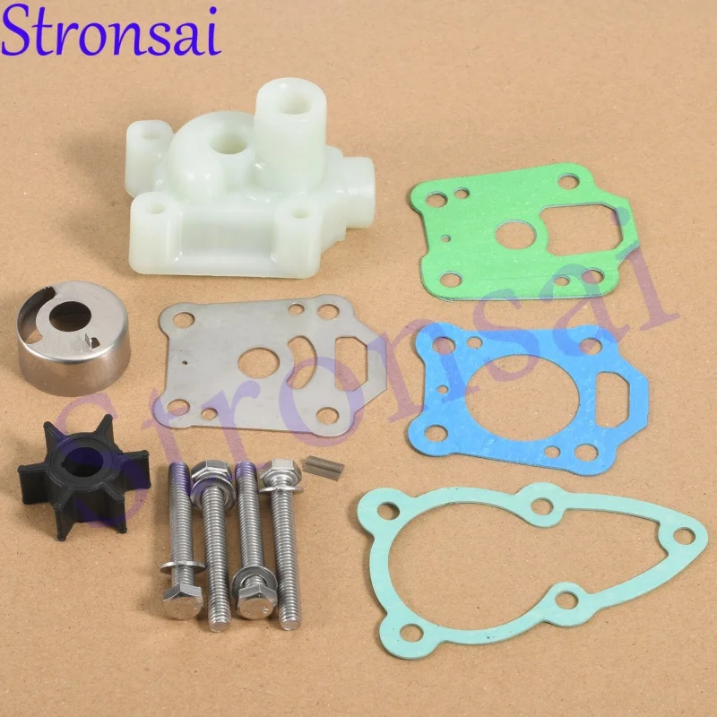 8M0155395 Water Pump Repair Kit with Housing for Mercury Mariner 4HP 5HP 6HP 9.9HP Replacement 16159A03 16159A1 16159T01