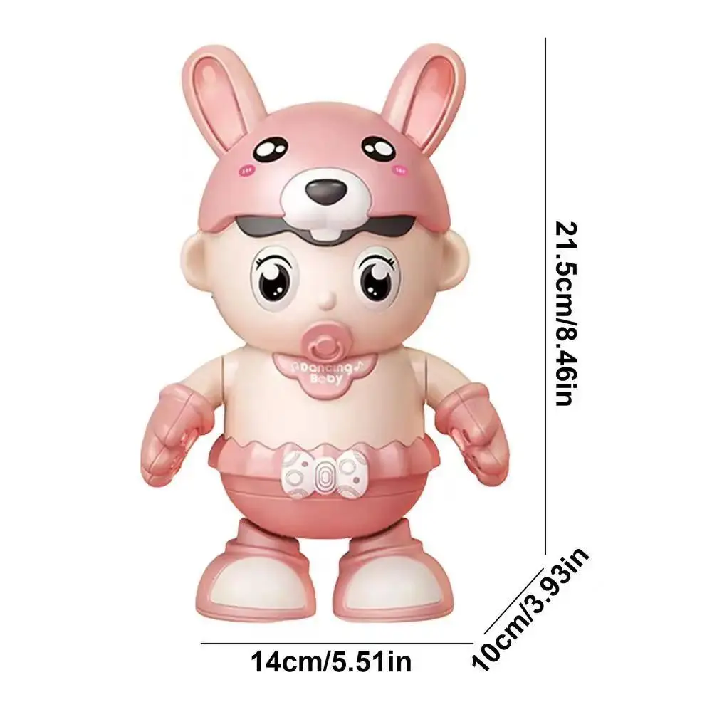 Electric Robot Toy Singing Dancing Toys For Kids Interactive Cute Rabbit Ears Baby Doll Educational Toy With Gift For Boys Girls