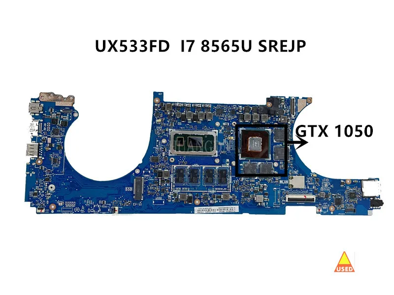 

Used For ASUS ZenBook UX533FN UX533F UX533FD UX533 Laotop Motherboard UX533FD Mainboard MX150 GTX1050 I7 CPU 8GB