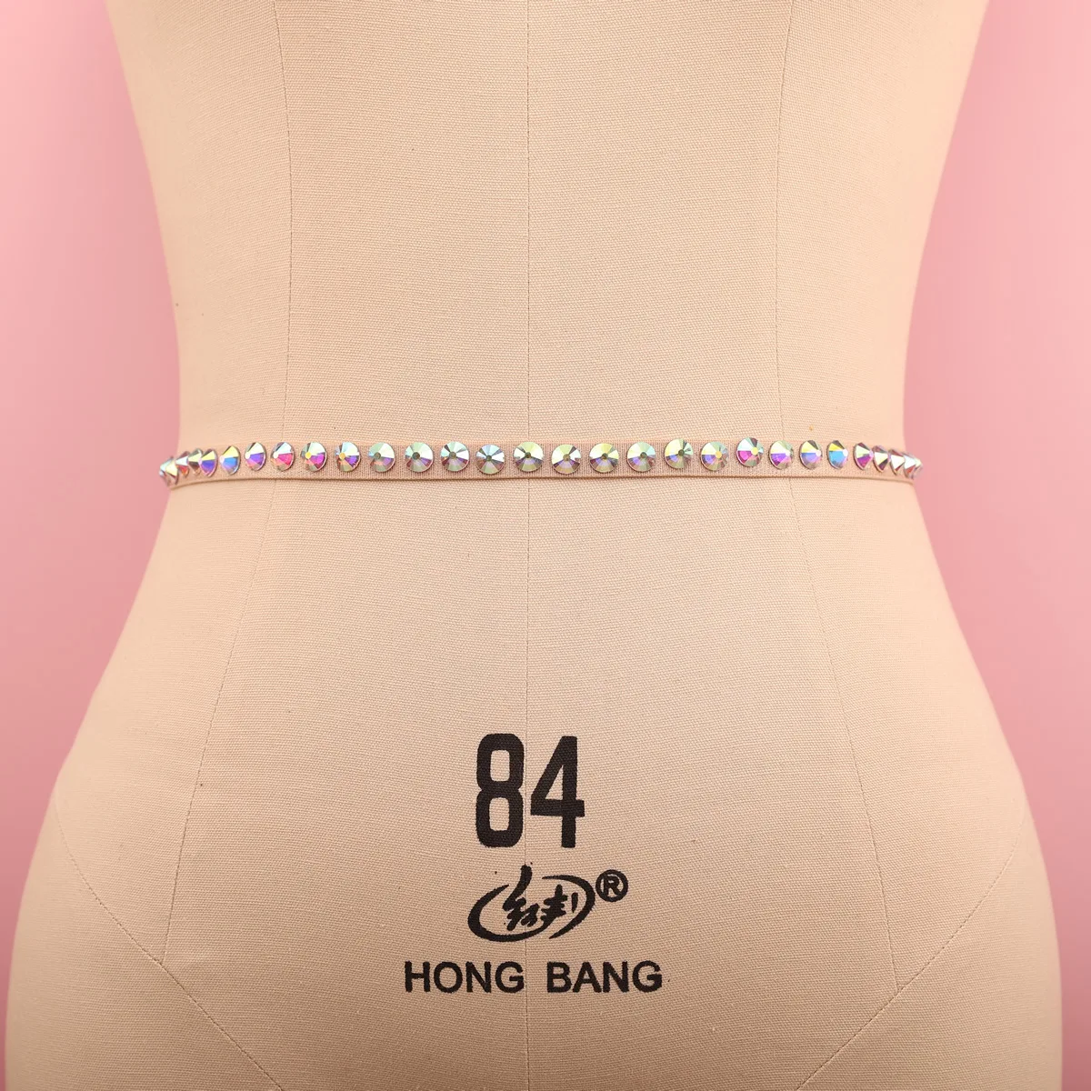 Belly Dance Waist Chain New Oriental Dance Water Diamond Waist Accessories Basic Elastic Dance Chain Accessories for Women
