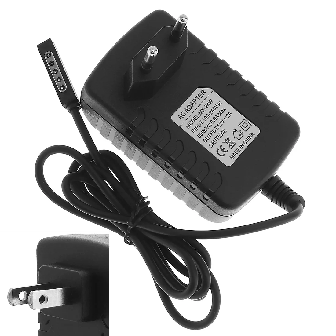 12V2A Charger Power Supply Adapter Home Wall Charger for Microsoft Surface 2 RT 10.6 Tablet PC EU Plug