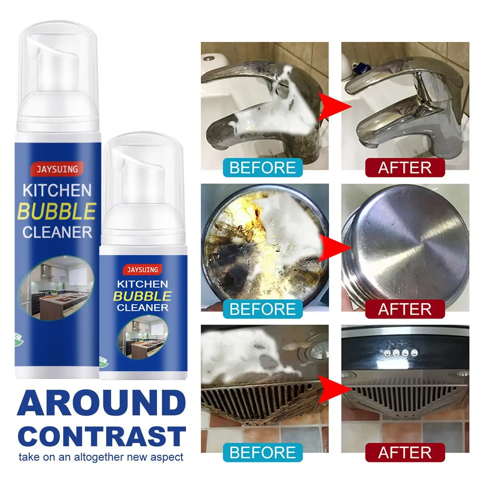 

Range Hood for Kitchen Cleaning Products Magic Foam Cleaning Spray Detergent Agent Household Clean Spot Cleaner Chemicals Home
