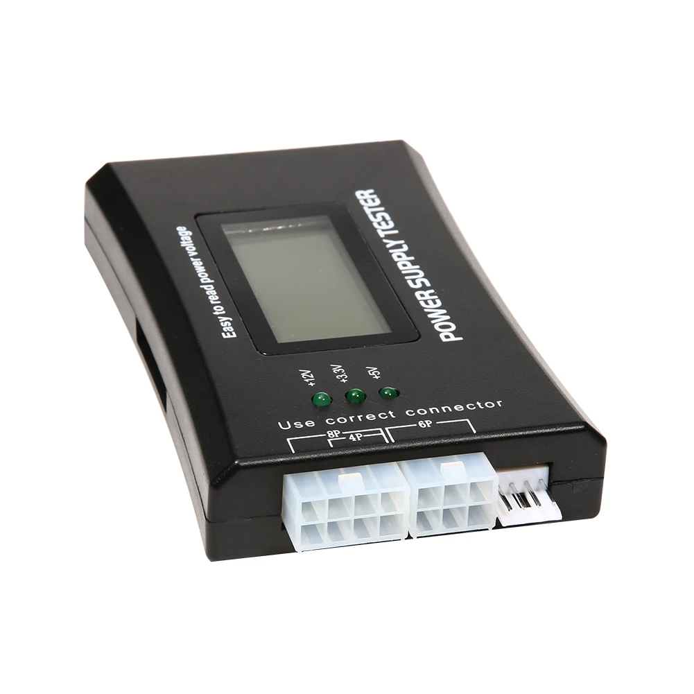 Digital LCD Power Tester Power Supply Computer Host Tester Plastic Supply Power Measuring Diagnostic Tool Electrical Instruments