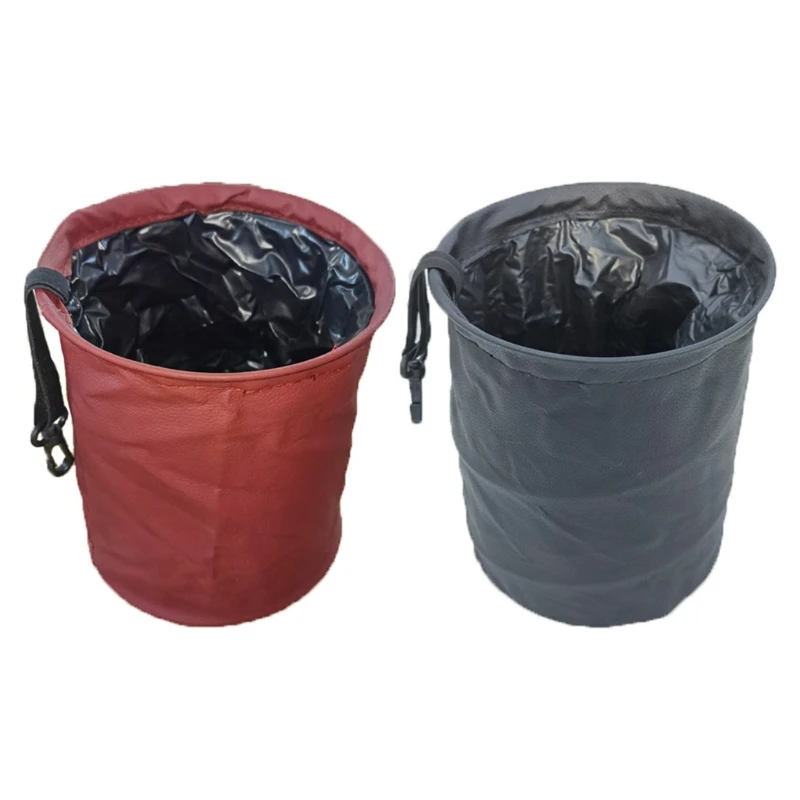 Car Trash Can Portable Garbage Bin Foldable Waterproof Bag Waste Basket Bucket