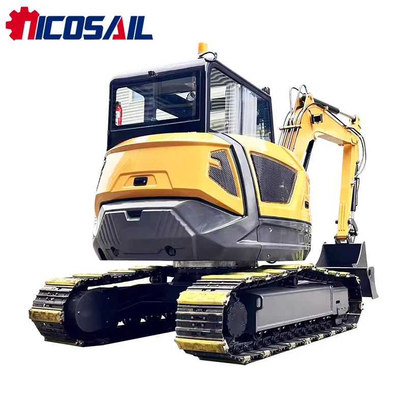 Free Shipping Hydraulic 7-Ton Heavy-Duty Excavator, 8-Ton 10 Ton Bucket Excavator