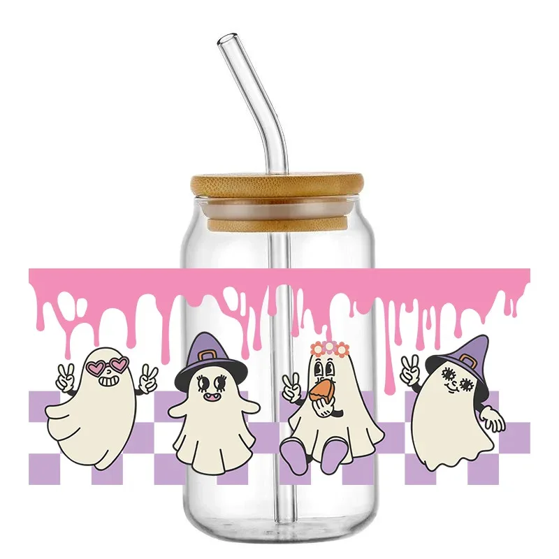 

The Witch Series UV DTF Transfer Sticker for 16oz Libbey Glasses Cup Halloween decorations Party Sticker