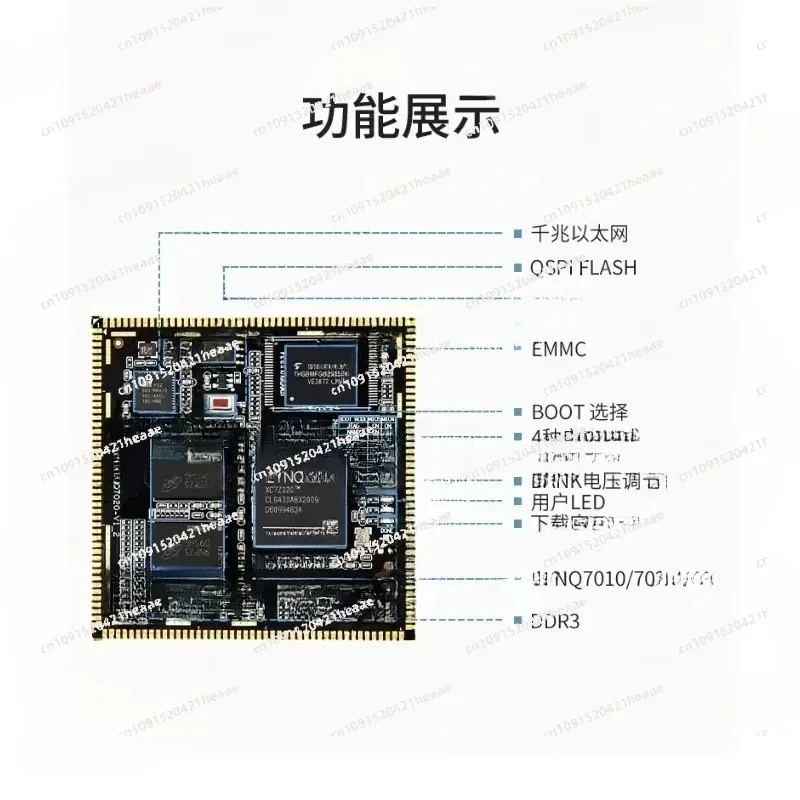Suitable for  Z7020- 7000 C7Z020Core Board Industrial Grade System on Module Stamp Hole 7020