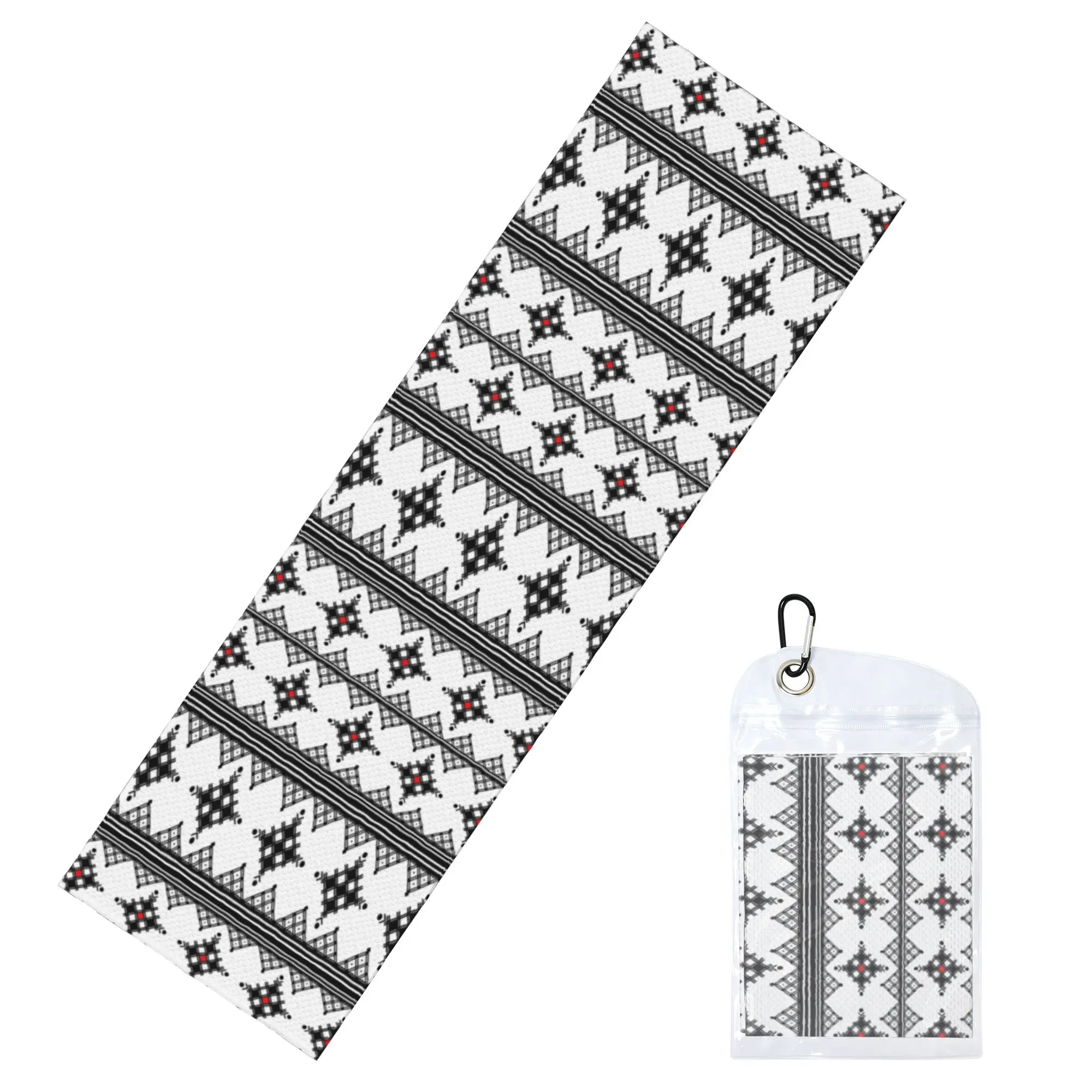Cold Exercise Towel Amazigh Tribal Pattern Beach Sports Yoga Towel Swimming Camping Towel Refreshing Sports Scarf Face Towels