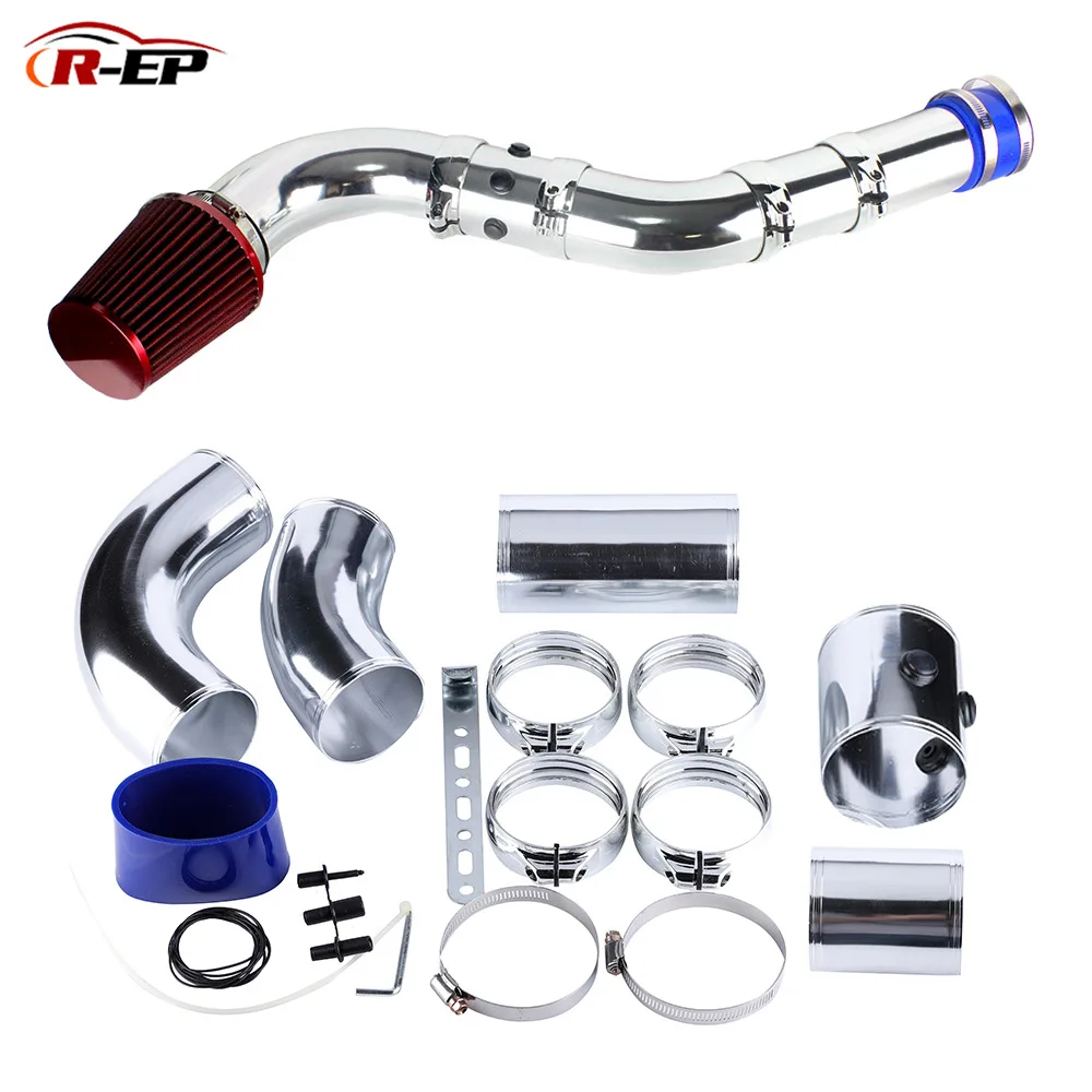 76MM Universal Cold Air Filter Intake Pipe Combination Performance Induction Automotive Intake Pipe Hose Retrofit Kit