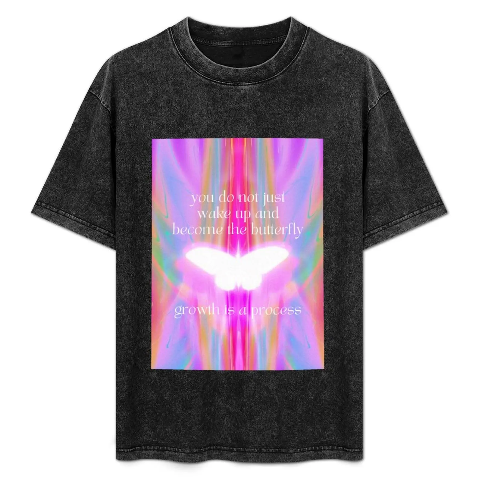 growth is a process T-Shirt Classic Crew Neck Cotton T-Shirt