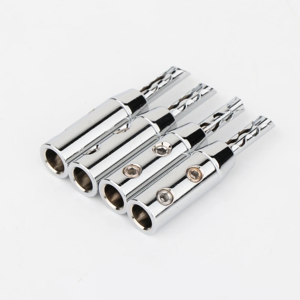 BFA Z-Typ Bananenstecker Lautsprecherstecker Doppelschrauben-Verriegelung Bananenstecker HIFI Audio-Qualität Steckverbinder Rhodium-Gold-Beschichtet – Detail 12