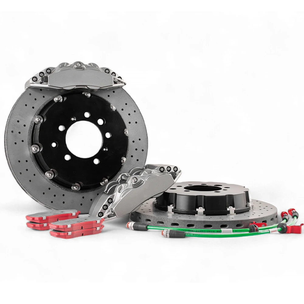 Hot Sale Dicase 4 piston rear wheel brake kit with 330/355mm slotted brake disc 16/17/18 inch for Audi Q8